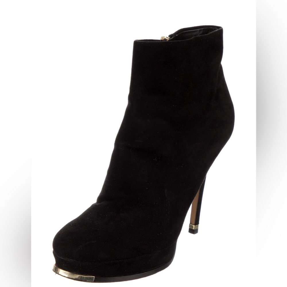 Michael Kors Black Suede Ankle Boots